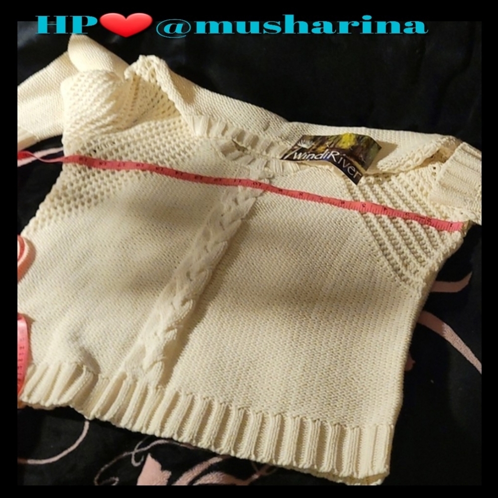 WAS  $36. WINDIRIVER S Scoop Neck Knit Detailed med weight long sleeve
